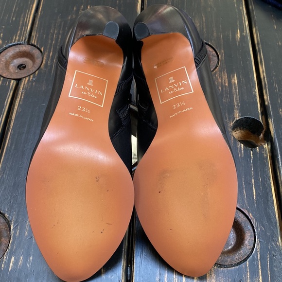 LANVIN en Bleu Heeled Ankle Boots - Picture 9 of 12